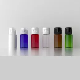 Storage Bottles 100pcs 10ml Empty Mini Plastic Travel PET Bottle Wth Flip Cap For Shower Gel Shampoo Cosmetic Packaging