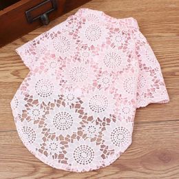 Dog Apparel Non-restraining Pet Garments Soft Clothing Summer Lace Hollow Clothes Breathable For Spring