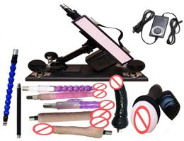 Luxury Automatic Sex Machine Gun Set with 9 attachments for Men and Women LOVE Machine with Male Masturbation Cup and Big Dildo2198633