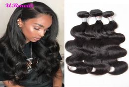 URmeili Body Wave Brazilian Virgin Hair Weave Bundles 832 Inch remy Natural Colour body wave 34 bundles 100 remy Human Hair Exte5033937929