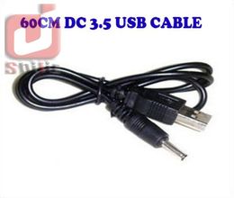 60CM2FT USB Charger Cable to DC 35 mm PlugJack Dc35 Power Cable 200pcslot9371353