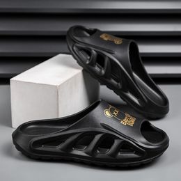 Free shipping designer slippers for men sandals slides black white grey summer beach slipper indoor -7 GAI size 40-45