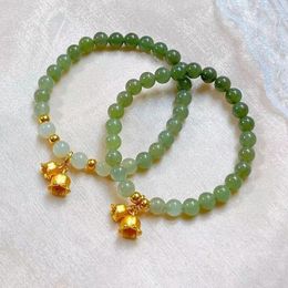 Strand Jewellery Girl Gifts Niche Design Lotus Seedpod Small Bead Hand Rope Women Bracelet Braided Chinese Style