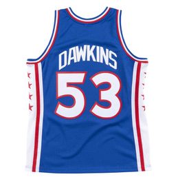 Stitched Basketball jerseys Darryl Dawkins #53 1976-77 mesh Hardwoods classic retro jersey Men Women Youth S-6XL