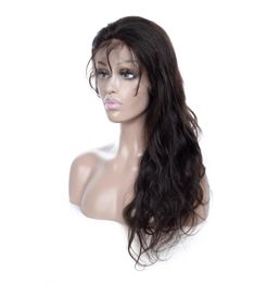 Brazilian Virgin Hair Unprocessed Human Hair Part Lace Front Wig Body Wave 1032inch Lace Front Wigs Natural Color9288585