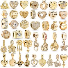 Hot Jewelry Beaded Gold Plated Love Tree Bell Pendant New Diy Bracelets Necklaces Accessories Boutique Designer Women Jewelry Components Wholesale