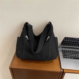Canvas Bags Literary Bag Winter Women's Versatile High End Capacity Simple Shoulder Tote