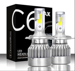 C6 MAX Car Headlight Bulbs LED Car Lights HiLo Beam Auto Headlamp H1 H3 h4 H7 H11 H13 9005 9006 9007 Styling Lights7079086