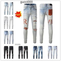 amirly Jean am Designer Holes ami Pants amirlies Mens Luxury amiiri Denim Jeans imiri Trousers 2024 COOLGUY Biker New Man Clothing Arrivals #033 G8V0 0YOM