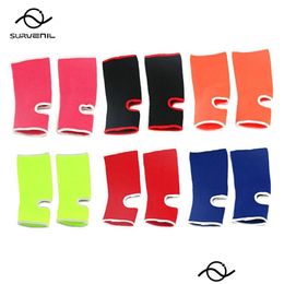 Ankle Support Boxing Muay Thai Sports Brace Protector Adt Mma Fitness Foot Socks Guards Running Basketball Safety Straps Gear 240108 Dhpxc