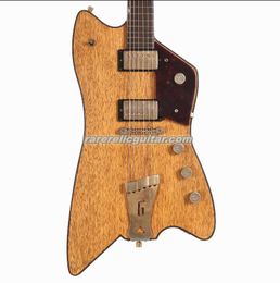 Rare Stephen Stern Korina Caddy Billy Bo Jupiter Natural Thunderbird Electric Guitar Black Body Binding G logo Knobs Grover Imperial Tuners Red Pearl Pickguard