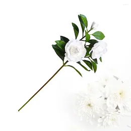 Decorative Flowers Pc Gardenia Artificial Simulation Flower Wedding Bouquets Decor Party Living Room