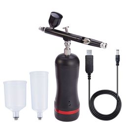 New Designs Trigger Airbrush Gun With Compressor Easy Clean Use Auto Start Stop Noiseless Mini Pneumatic Tool