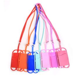 Other Office School Supplies Wholesale Sile Lanyards Phone Case Holder With Strap Neck For Mobile Drop Delivery Business Industrial Dh38S