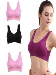 WholeWomen Seamless Sports Padded Bra Tops Underwear Leisure Crop Top Vest S3XL 6615183