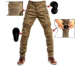 Motorcycle Apparel 2021 Khaki Black Blue Pants Men Moto Jeans Zipper Protective Gear Motorbike Trousers Motocross Pant15986470