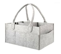 Diaper Bags Big Size Felt Cloth Storage Bag Foldable Baby Large Caddy Changing Table Organiser Toy Basket Car Organizer14170657