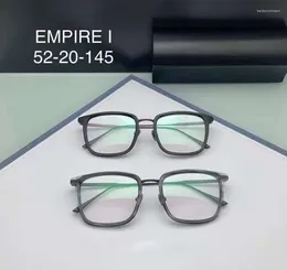 Sunglasses Frames Titanium Acetate Prescription Glasses Men Gray Tortoise Anti Blue Light Pochromic Eyewear Optical Myopia Eyeglasses