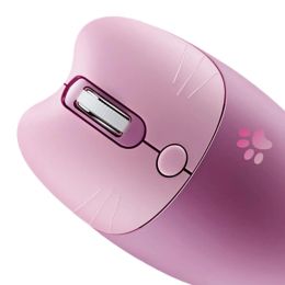 Mice Cute 2 4G Wireless Mouse Mute Cartoon Slim for Laptop Notebook Girl Pink