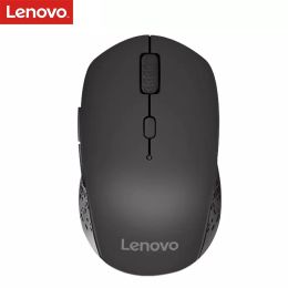 Mice Lenovo Howard Wireless Mouse, 2.4GHz Wireless Bluetooth Mouse with Nano USB Receiver Portable Mouse for Laptop PC Computer