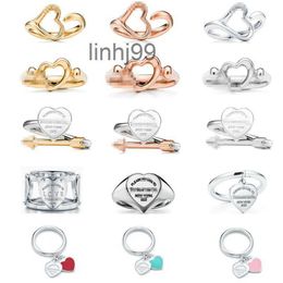 Band Rings the New T-family Silver Plated Heart Shaped Ring From Tijia Mens and Womens Same Style Fashion Love Advancedjboos831czvhV97W