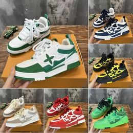 mens shoes Skate Sk8 Sneakers designer trainer Sneaker Casual Shoes Runner Shoe Outdor Leather Flower Ruuing Fashion Classic Women Men Shoes Size 35-45