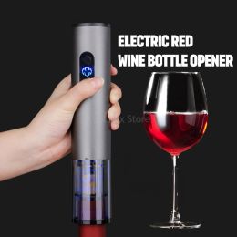 Openers Electric Wine Bottle Opener Rechargeable Electric Corkscrew Creative Automatic Wine Opener With Foil Cutter Kitchen Bar Party