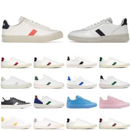 aaa+Top OG Original Womens Designer Casual Shoes Vejaes White Black Blue Grey Green Red Orang Fashion Womens Mens Plate-forme Sneakers Platform Woman Trainers