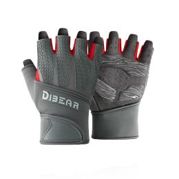 Lifting Half Finger Fitness Gloves Bodybuilding Weightlifting AntiSlip Crossfit Dumbbell Workout Training Gym Gloves For Man Women