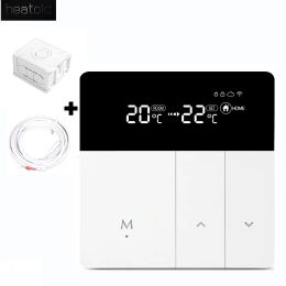 Control Smart Wifi Thermostat with Cassette Temperature Controller for Water Electric Floor Gas Boiler Heating Control by App with Box