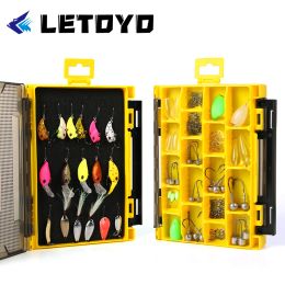 Accessories LETOTO 3010W 1010W Reversible Double Sided Bait Jig Compartments Accessories Tackle Box Storage Case For Fly Fishing