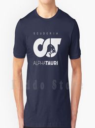 Alpha Tauri Tshirt Scuderia Katoen Men Diy Print Cool Tee Tauri Gasly Pierre Racing Drive on5715067
