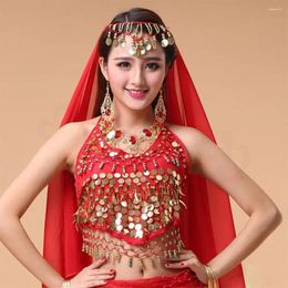 Stage Wear Fringe Belly Dance Sequin Top Shiny Bras Polyester Show Costumes Latin Tassel Performance Costume Nightclub