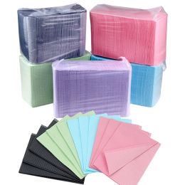 accesories 5/125pcs Disposable Tattoo Cleaning Wipes Pad Dental Bibs Waterproof Sheets Doublelayer Nail Art Tablecloths Beauty Accessories