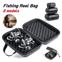 Tools Portable EVA Case Cover Fishing Reel Bag Shockproof Waterproof Fishing Tackle Storage Case for 12 Fishing Reels Accessories