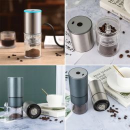 Tools Electric Coffee Grinder Automatic Bean Mill Portable Espresso Machine Maker Rechargeable Grinder for Outdoor Travel New Dropship