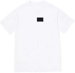 Brand box split tee logo short sleeve t-shirts new