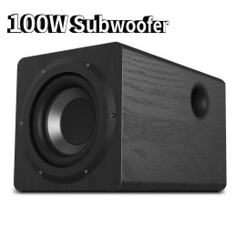 Soundbar 100W Wooden High Power Subwoofer for 6.5 Inch Home Theatre SoundBox System Soundbar Audio Echo Gallery TV Computer Stage Speaker