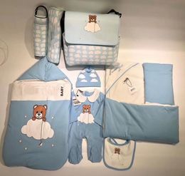 Newborn Baby Jumpsuit Sleeping Bags Infant kids Sleep Wear Comfortable Soft Warm Bedding girls boys jumpsuits with hat and bib and8323012