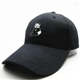 Ball Caps 2024 Panda Embroidery Cotton Baseball Cap Hip-hop Adjustable Snapback Hats For Men And Women 90