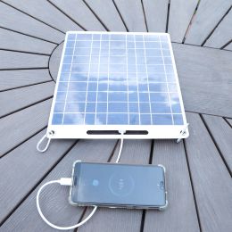 Bags 30w 5v Solar Phone Charging Pad Polysilicon Solar Panel Backpack Charger Dual Usb Output Mobile Phone/battery Outdoor Portable