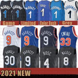 cheap New Basketball Jersey 1 RJ Barrett Julius Randle Derrick Rose Kemba Walker Patrick Ewing Mens 9 30 4 8 33 Penny Hardaway Tracy McGrady Jonathan Isaac Blue