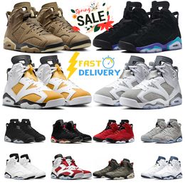 Jumpman 6 OG 6s Basketball shoes Aqua Black Metallic Silver Brown Kelp Georgetown Cool Grey Yellow Ochre Midnight Navy Olive Wheat trainer sneakers sports