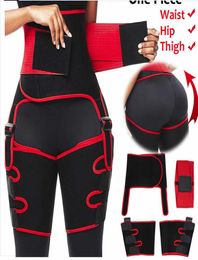 Women Neoprene High Waist Trainer Body Shaper Sweat Shapewear Adjustable Slim Belt Trimmer Leg Shapers Waist and Thigh Trainer7647259