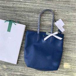 HOT Medium France Lacos Designer Bag Pvc Womens Shopping Bag Light Shoulder Bags Portable Dumpling Tote Bag Waterproof 230915