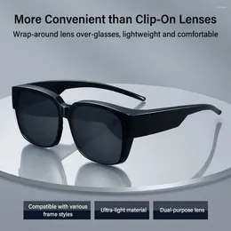 Sunglasses Trendy For Driving Riding Sun Glasses Polarized Fit Over Wrap Around Square Shades
