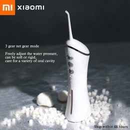 Irrigators Xiaomi Powerful Dental Water Jet Flosser Electric Oral Irrigator 3 Modes Mouthwash Mouth Washing Machine for Teeth Cleaning Tool