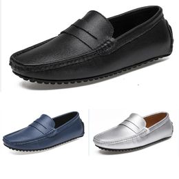 dress shoes spring autumn summer grey black white mens low top breathable soft sole shoes flat sole men GAI-16