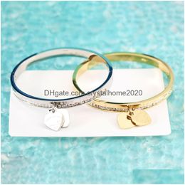 Anybracelet Luxury Designers Bracelet Gold For Women Love Jewellery Stamp Engraving Letter Fashion Elegant Gift Birthday Drop Delivery Dhted