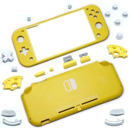 Cases Replacement Plastic Shell Housing Case & Buttons for Nintendo Switch Lite Console Front Back Faceplate Cover Yellow